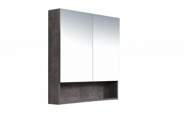 Shaving Cabinet with Shelf Rock Cemento