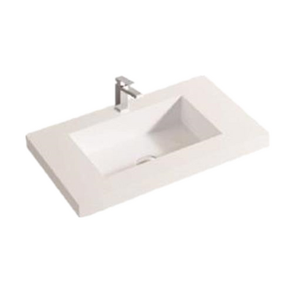 600mm  Poly Top - Gloss White