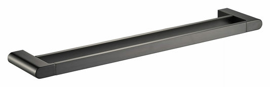 Flores Double Towel Rail 800 mm - Gunmetal