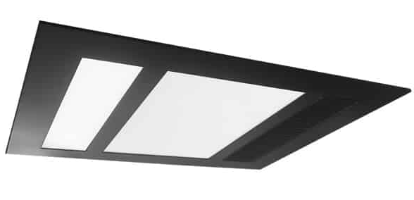 Phoenix Mini 1000w Halogen 3 in 1 Bathroom Heater & High Extraction Exhaust Fan with Tricolour LED Light Panel - Matt Black