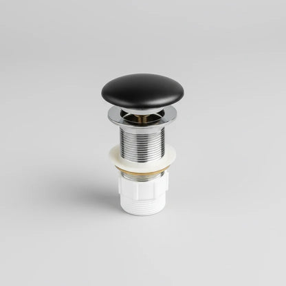 Matte Black Ceramic Cap for Pop-up Waste