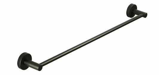 Otus Round Single Towel Rail 600mm - Gunmetal