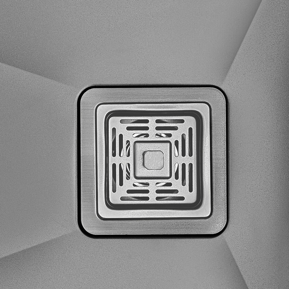 680mm Gun Metal Single Bowl Workstation Kitchen Sink - Slide Lip - Nano Coated Stainless Steel - Anti-Scratch