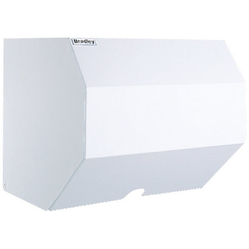 230mm W  Surface Mounted Roll Towel Dispenser - 230mm W x 200mm H x 210mm D  - White