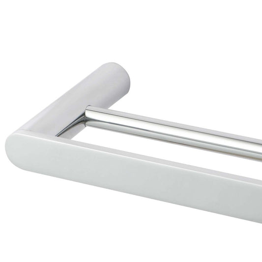 RUSHY Seris Chrome Double Towel Rail 800mm