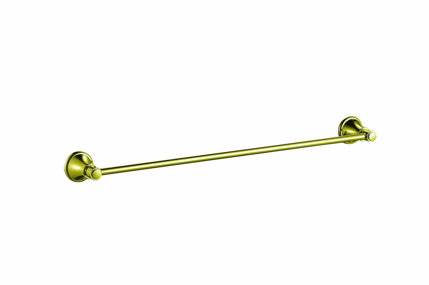 Clasico Single Towel Rail - 600mm - Brushed Gold