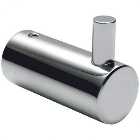 22mm W  Surface Mounted Robe Hook - 22mm W x 50mm D - Bright