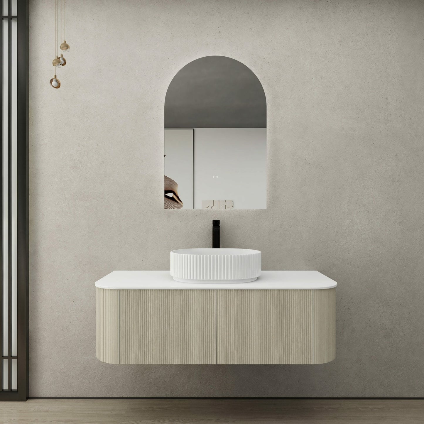 Bronte Wall Hung Vanity - Coastal Oak -   1200mm