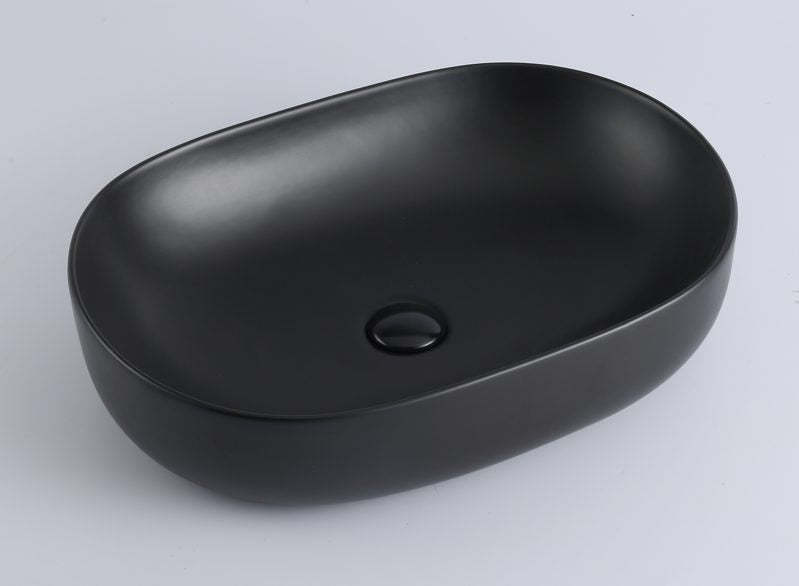 485mmx355mm  Above Counter Basin - Matte Black