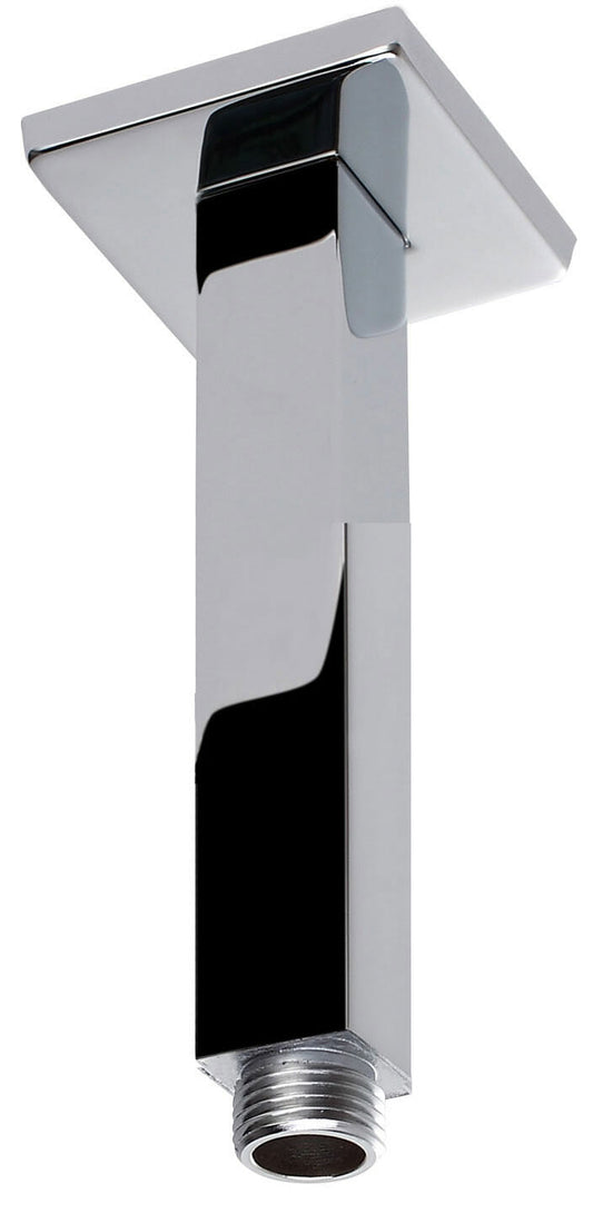 Square Vertical Shower Arm - Chrome