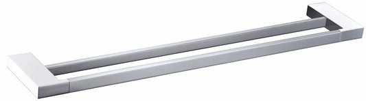 Eden Double Towel Rail 800 mm - Chrome & White