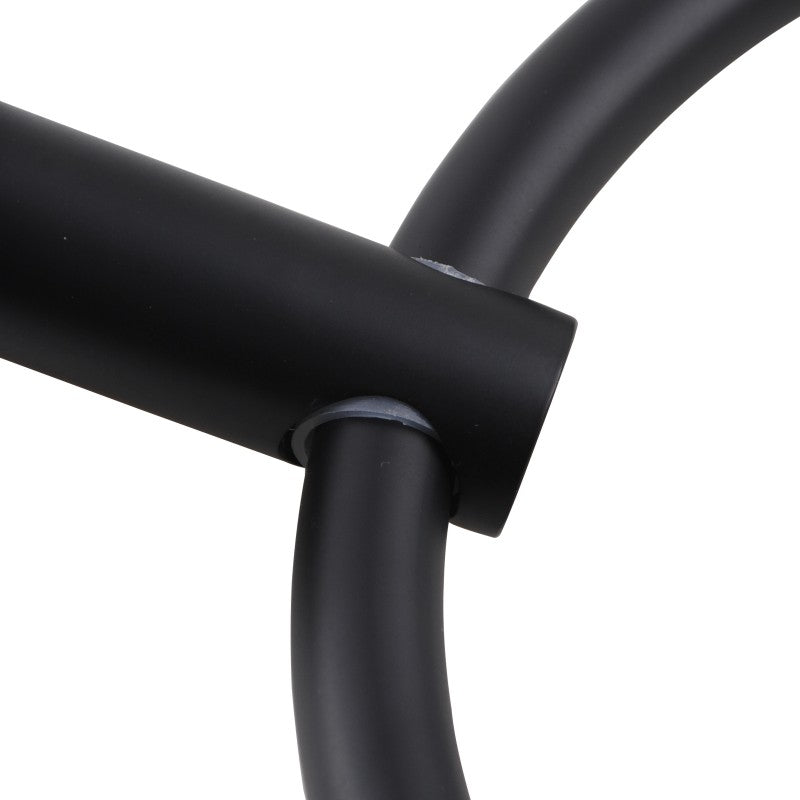 LUCID PIN Series Round Black Towel Ring