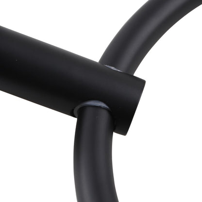 LUCID PIN Series Round Black Towel Ring