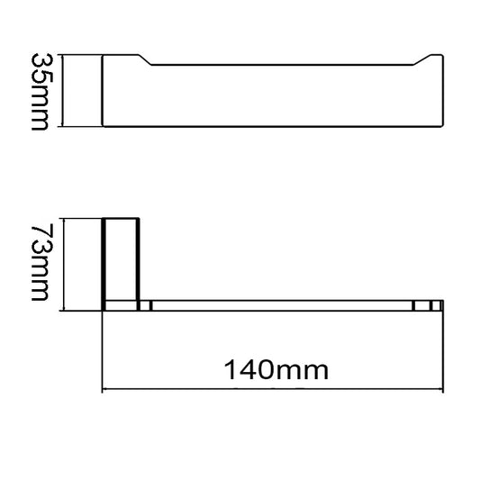 IVANO Series Gun Metal Grey Toilet Paper Holder