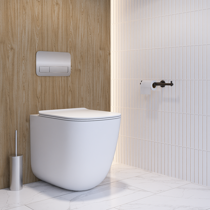 Double Toilet Roll Holder - Designer Black Finish