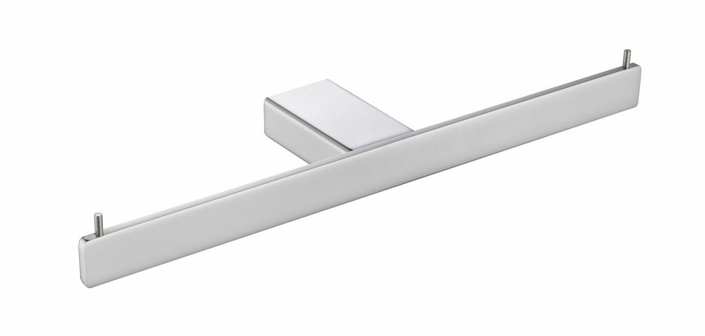 Aiko Square Double Toilet Roll Holder - Chrome