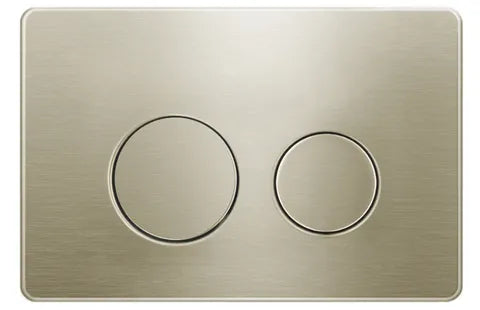 R&T Round Brushed Gold Stainless Steel Push Plate
