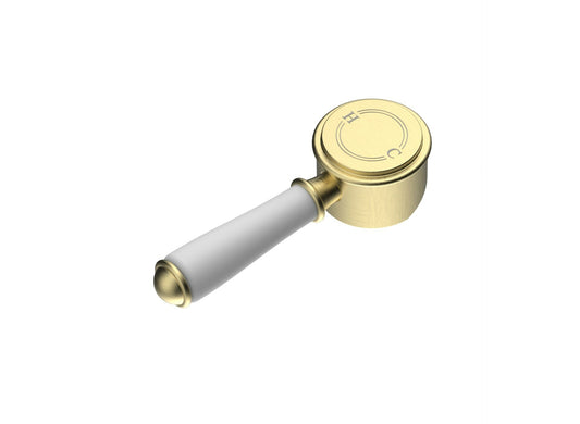 Clasico Ceramic Handle for Wall Mixer - Brushed Gold