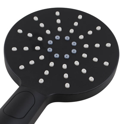 Round 3 Functions Black ABS Handheld Shower