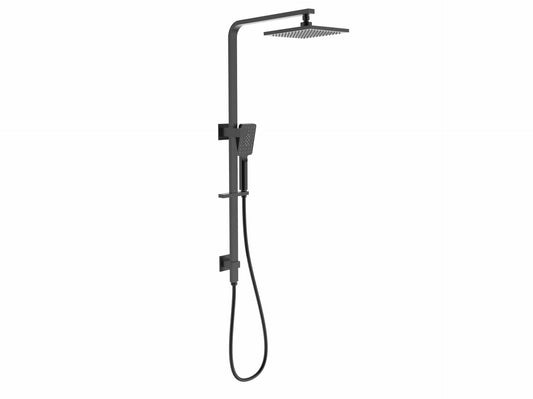 Eden Square Multi-function Shower Set - Matt Black