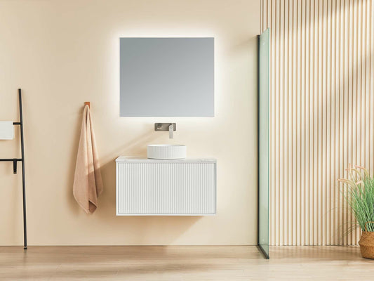Kirribilli / Kliff Wall Hung Vanity - Matt White - 900mm