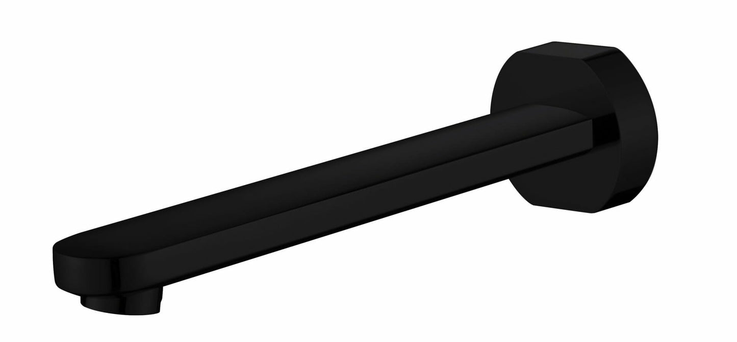 Cora Bath Spout 200mm - Matt Black