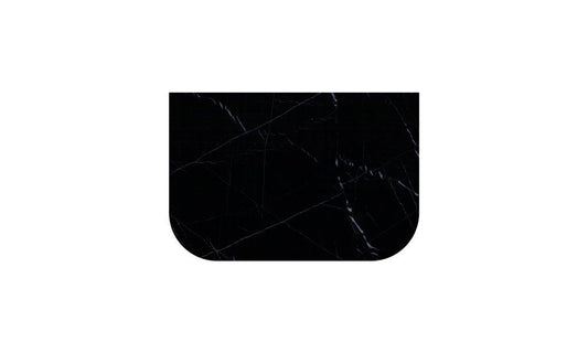 750mmx500mm  Cruved Stone Top - Nero Marqina Solid Surface