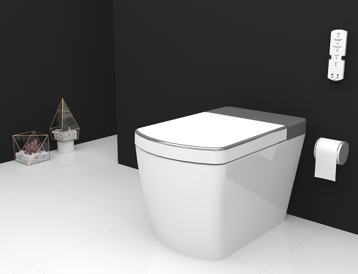 Smart Toilet - Cover Sensing - Male/Female Cleaning