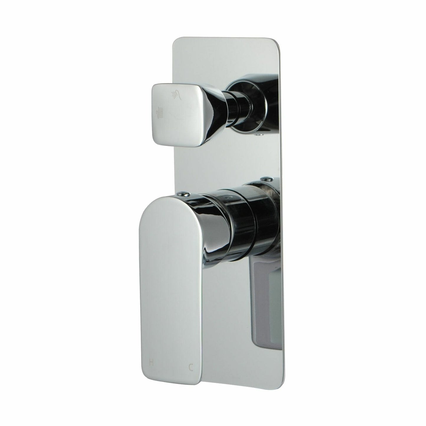 VOG Solid Brass Chrome Bath/Shower Wall   Mixer with Diverter Wall Mounted