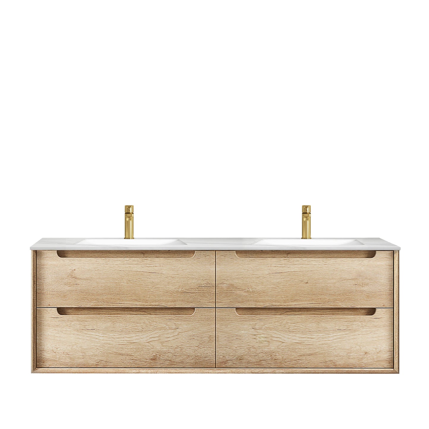 Byron 1500mm Natural Oak Wall Hung Cabinet Only