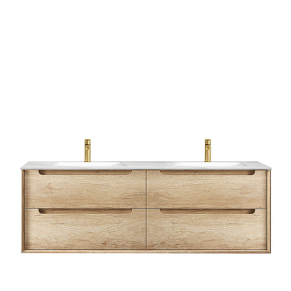 Byron 1500mm Natural Oak Wall Hung Cabinet Only