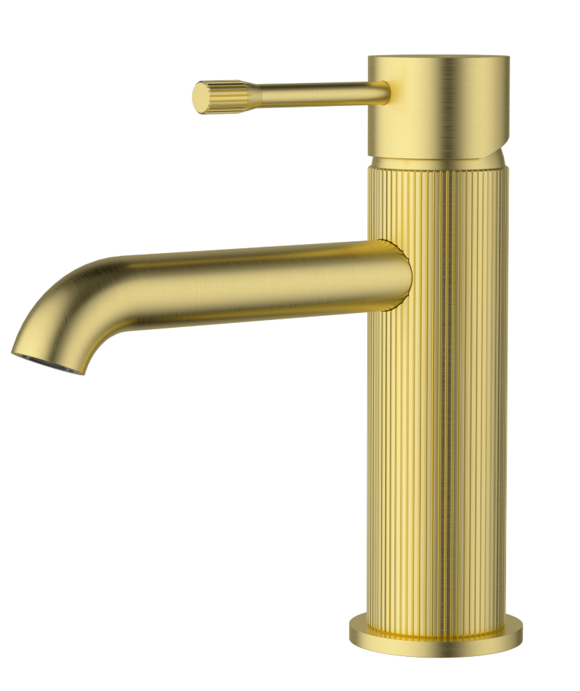 Linie Basin Mixer Brushed Gold