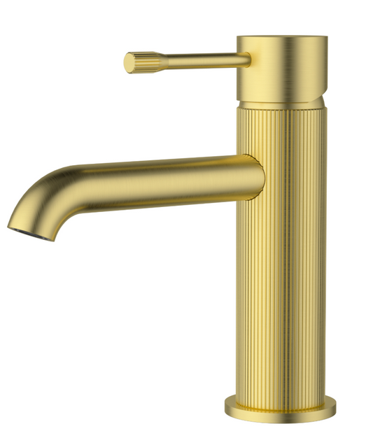 Linie Basin Mixer Brushed Gold