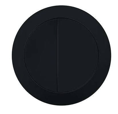 Round Press Button Matte Black Standard Toilet Cistern