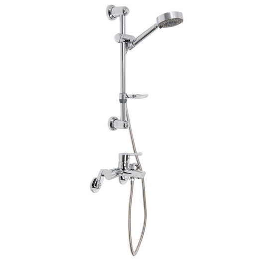 Diverter Bath/Shower Mixer w/Drill-Free Rail Bar