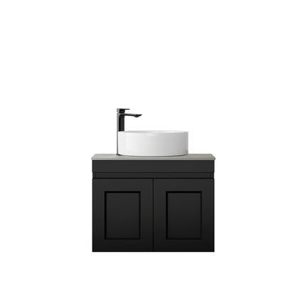 Hampton Mark II 600mm Satin Black Wall Hung Cabinet Only