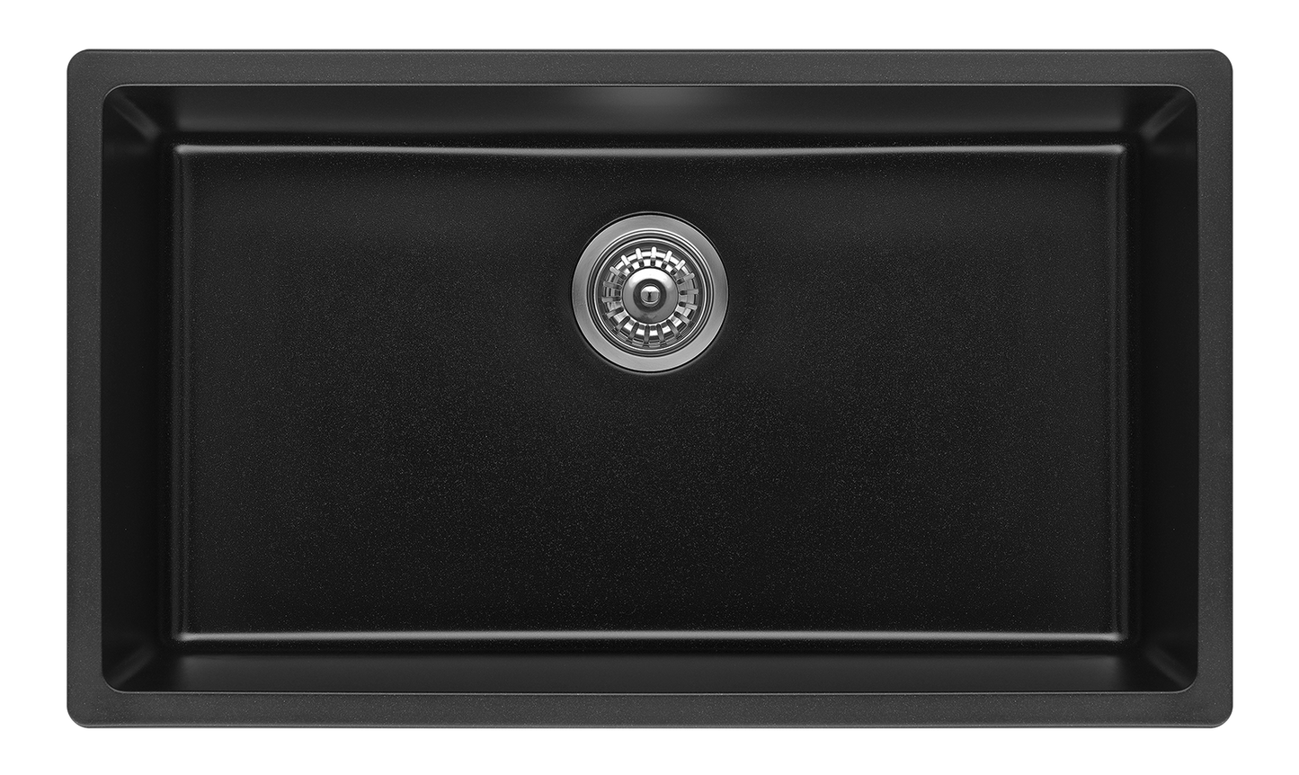 Fomos Sink 790 x 460mm - Single Bowl - Black