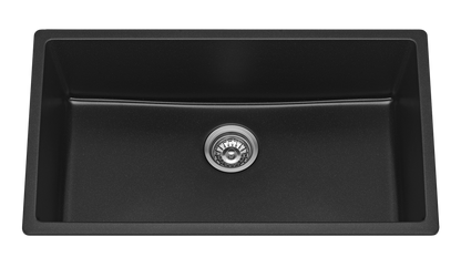 Fomos Sink 790 x 460mm - Single Bowl - Black