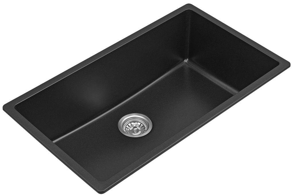 Fomos Sink 790 x 460mm - Single Bowl - Black