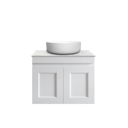 Hampton Mark II 600mm Satin White Wall Hung Cabinet Only