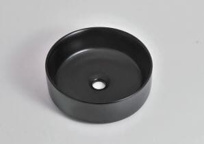 Levenge - 360mm Matte Black Round Above Counter Basin - CLA-524B-MB  -  360*360*120mm