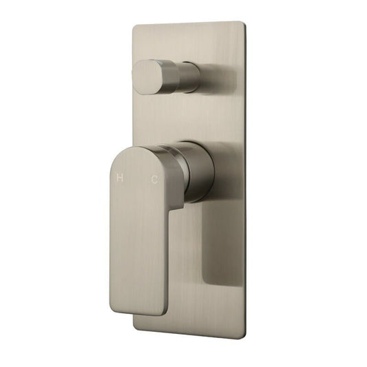 Flores wall mixer with diverter - Brushed Nickel