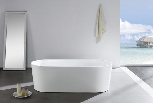 1500mm Freestanding Bathtub - Gloss White