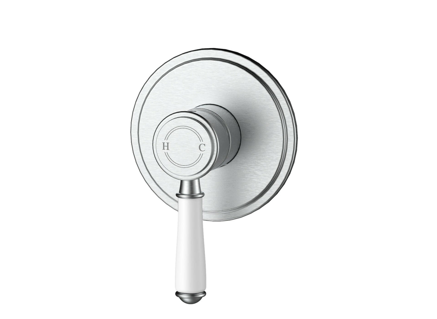 Clasico  Wall Mixer  Trim Kits Ceramic handle  in Brushed Ni