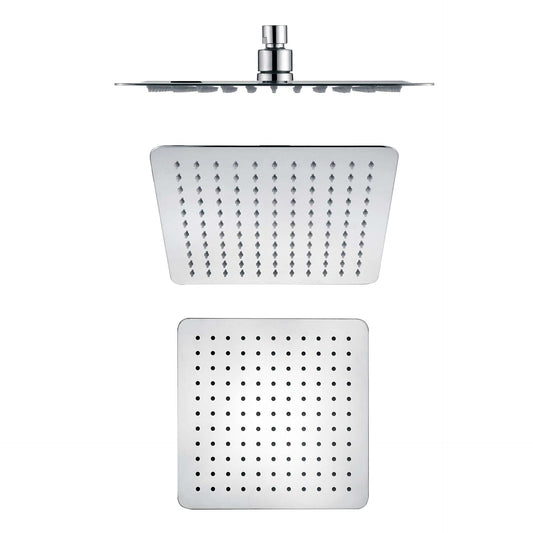 Nova 250mm Square Overhead Shower - Mirror Polish - Chrome