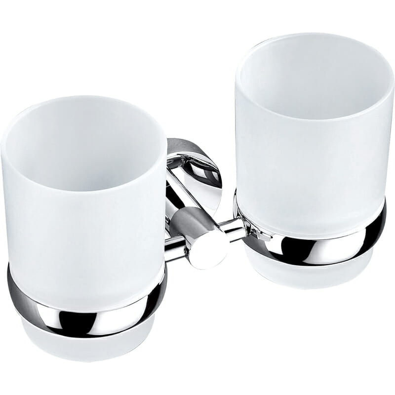 Otus Double Tumbler Holder - Chrome