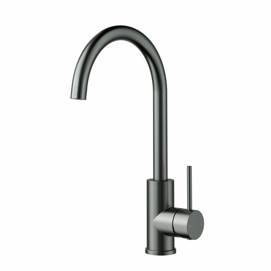 Otus Slimline Stainless Steel Sink Mixer - Gun Metal