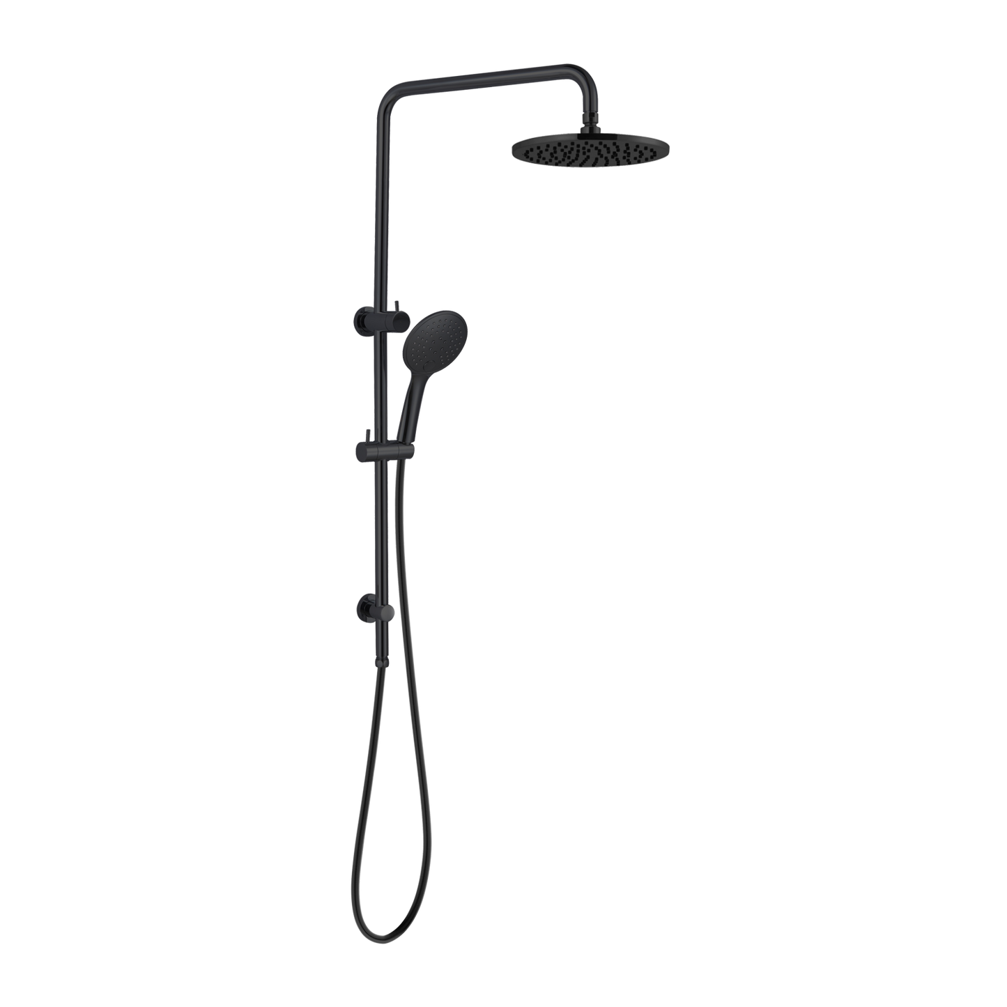Nero Round Twin Shower Matte Black