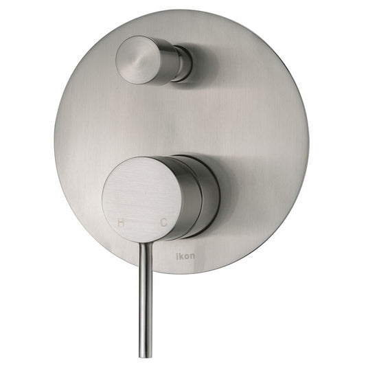 IKON-Hali brushed nickle wall  Mixer with diverter**