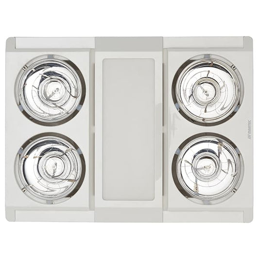 Martec Profile Panel 4 High Performance Heater Fan Exhaust With 12W Tricolour LED Light